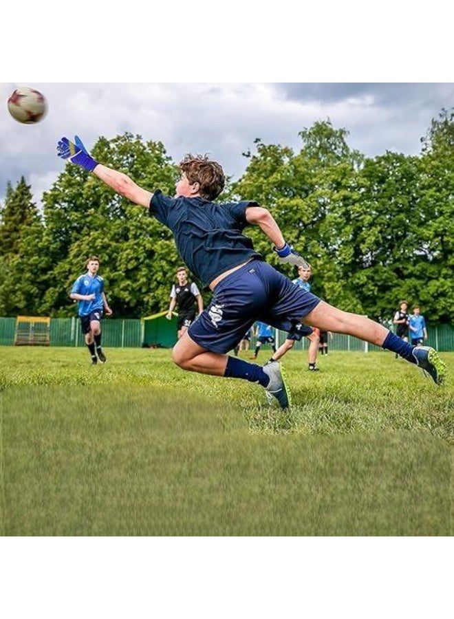 me Football Goalkeeper Gloves For Children, Youth And Field Players, Boys And Girls, Goalkeeper Training Gloves For Ages 7 To 14, Latex Palm Area With Improved Anti-Slip Design - Image 2