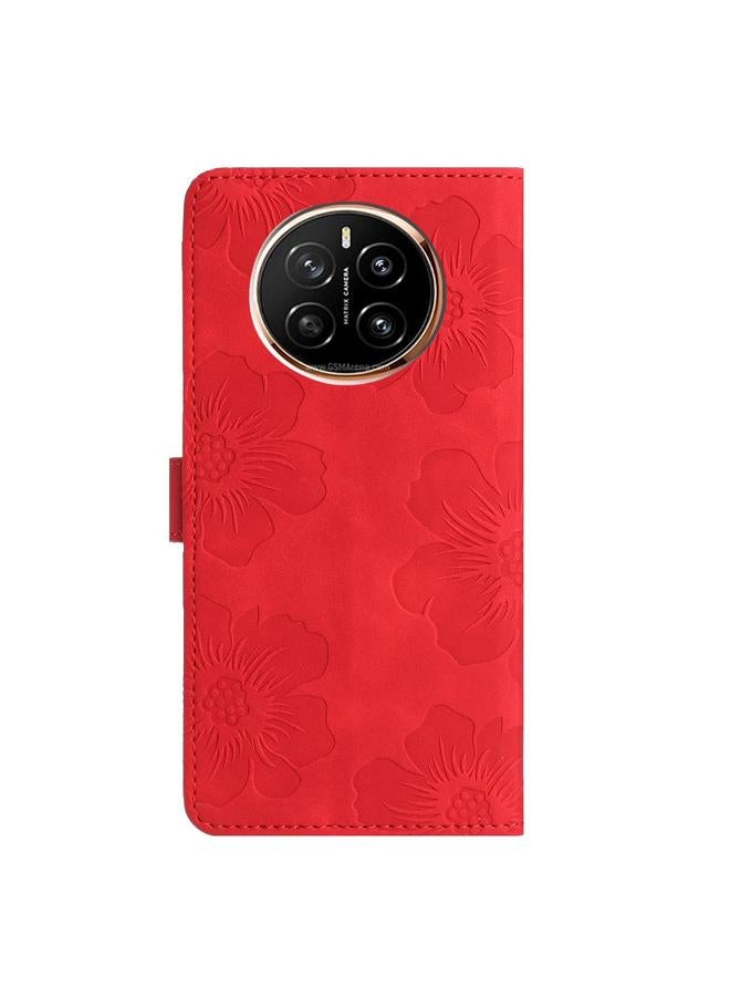 اس-توب جراب هاتف جلدي بنقشة زهور لهاتف Honor Magic7 - Image 3