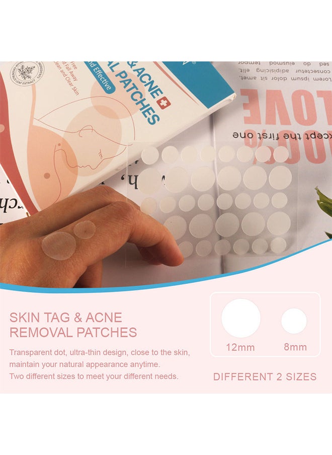 Sefudun - Skin Tag And Acne Removal Patches, Natural Ingredients, Painless Easy To Use Effective Fast Transparent And Ultra-Thin Design Patches For Face And Body 108 Pieces - Image 1