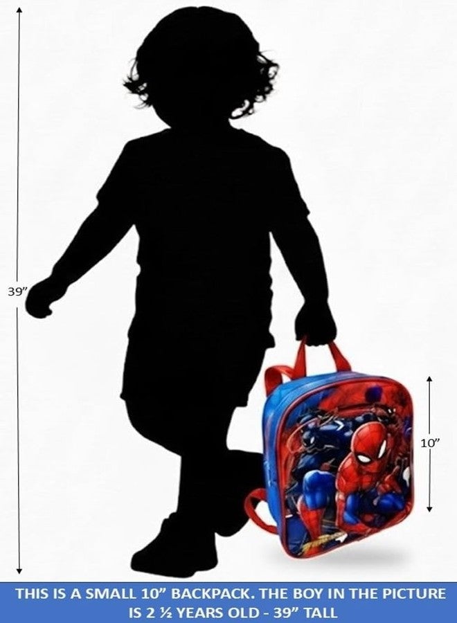 Ruz Disney/Marvel Kids Licensed 10" Mini Backpack (Spider-Man Blue) - Image 2