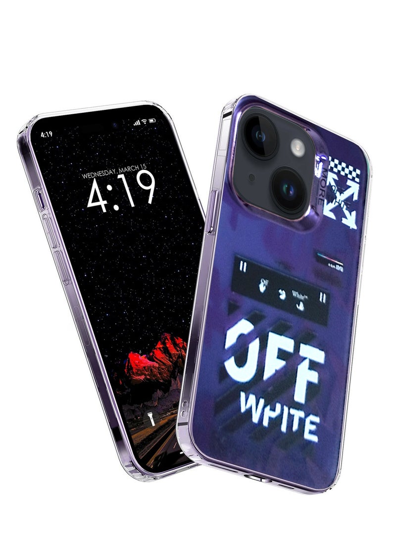 Wtech More Series Colorful Design Protective Case Cover For Apple iPhone 15 2023 Purple/Black - Image 1