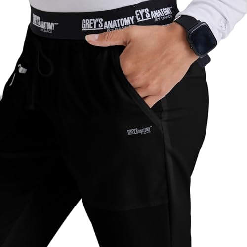 BARCO Grey’s Anatomy Classic Aubrey Scrub Pant for Women – Black, 3-Pocket Bottoms with Natural Stretch, Soil Release Fabric, and Super Soft Finish – Small, Regular Fit - Image 5