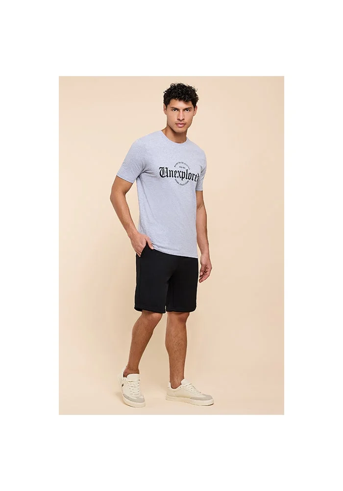 أر أند بي Textured Shorts with Drawstring Waist