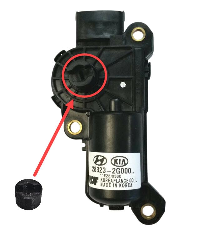 COUPLER for Hyundai and Kia vcm 28323-2G000 Variable Cylinder Intake Actuator Motor - Variable Cylinder Management 28323-2G000. 3D printed from durable PETG plastic. - Image 5