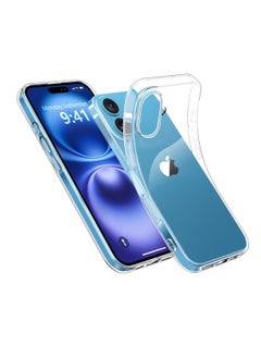 Generic Case Compatible with iPhone 16, Clear Case Anti-Yellowing Thin Slim Silicone Transparent Soft TPU Shockproof Protective iPhone Cover - Clear  - Image 1