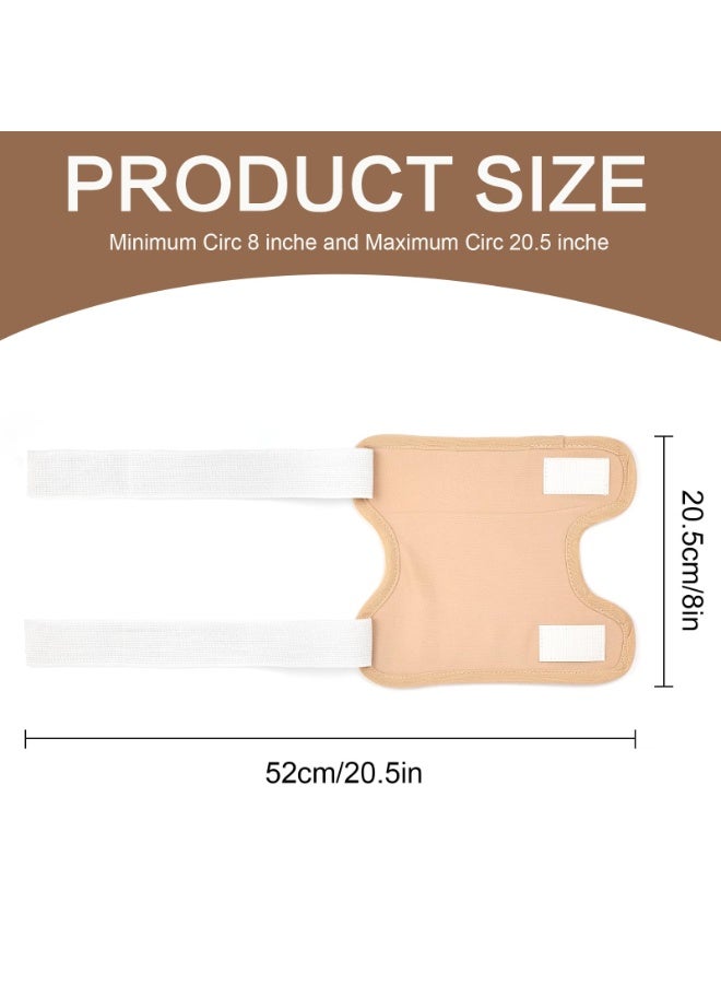 general 2 Pack Castor Oil Pack Wrap, for Knee Elbow Arm Thigh, Organic Cotton Castor Oil Compress Pads Kit Reusable with Adjustable Velcro Elastic Strap, Waterproof & Anti Oil Leak - Image 4