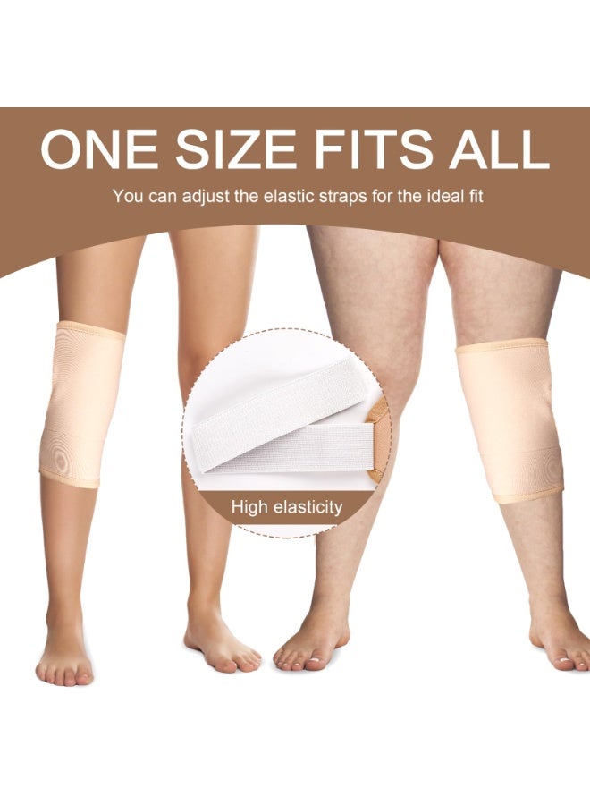 general 2 Pack Castor Oil Pack Wrap, for Knee Elbow Arm Thigh, Organic Cotton Castor Oil Compress Pads Kit Reusable with Adjustable Velcro Elastic Strap, Waterproof & Anti Oil Leak - Image 5