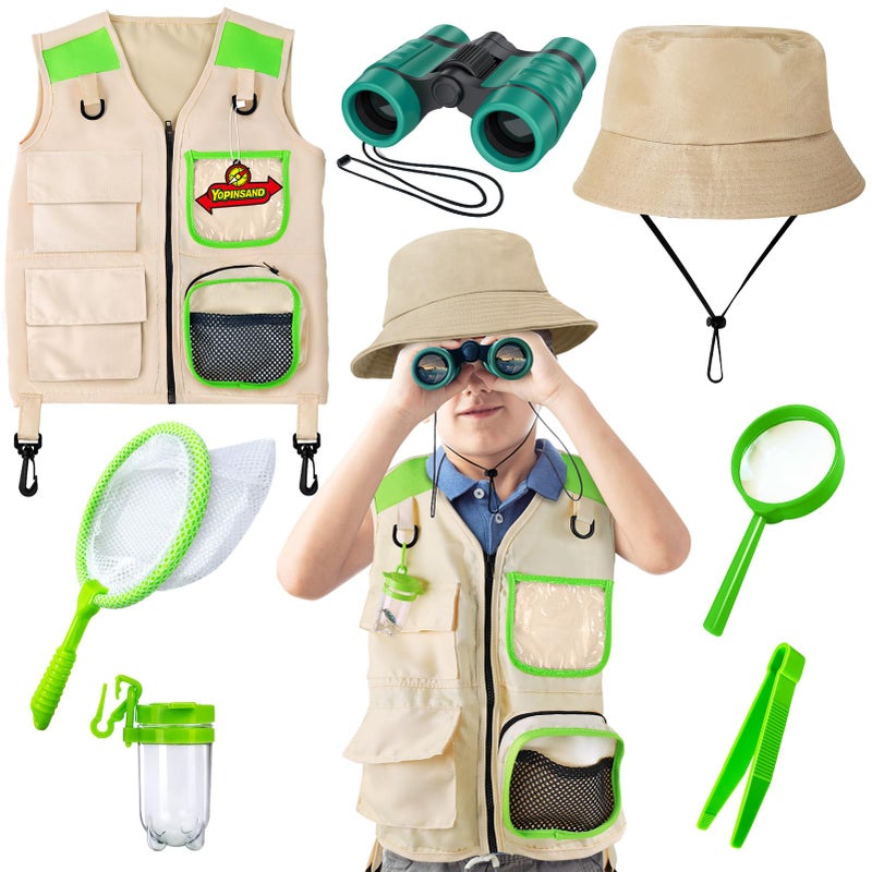YOPINSAND Kids Explorer Kit Bug Catcher Kit Kids Camping Gear for Kids Outdoor Exploration Set with Vest Hat Ideal Outdoor Camping Adventure Toys for Ages 3 4 5 6 7 8 Boys Girls - Image 4