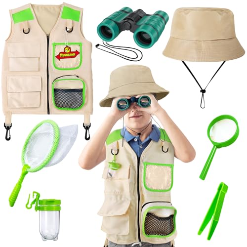YOPINSAND Kids Explorer Kit Bug Catcher Kit Kids Camping Gear for Kids Outdoor Exploration Set with Vest Hat Ideal Outdoor Camping Adventure Toys for Ages 3 4 5 6 7 8 Boys Girls - Image 1