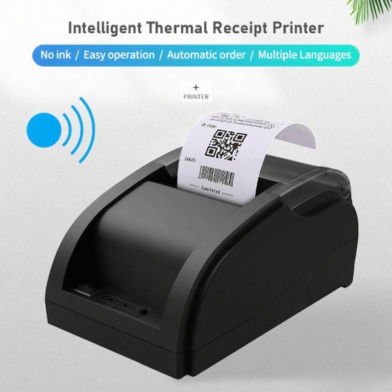 Thermal Printer: 57mm Paper Width 90mm/s Print Speed - Ink-Free Direct Thermal Technology Desktop Thermal Printer for Small Business, Restaurant, Warehouse, Logistic Use - Image 4