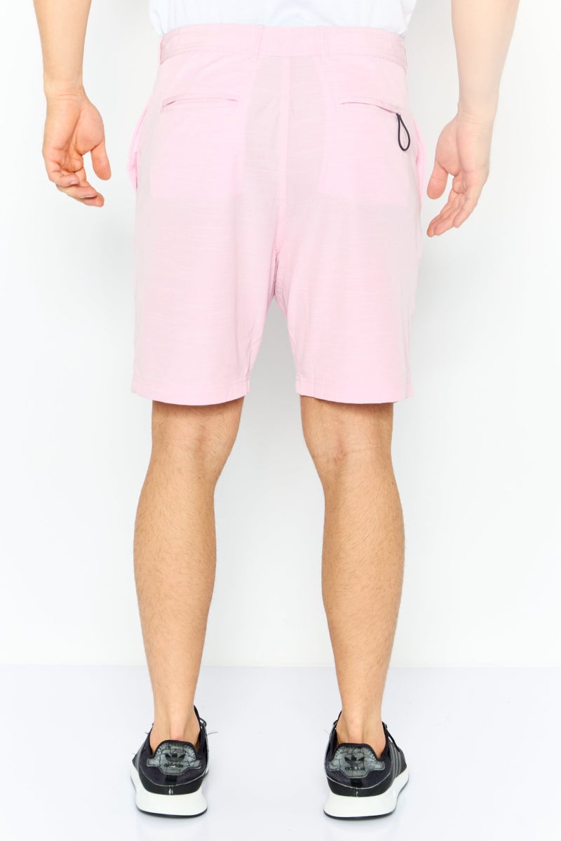 Tailorbyrd Men Sportswear Fit Golf Shorts, Light Pink - Image 2