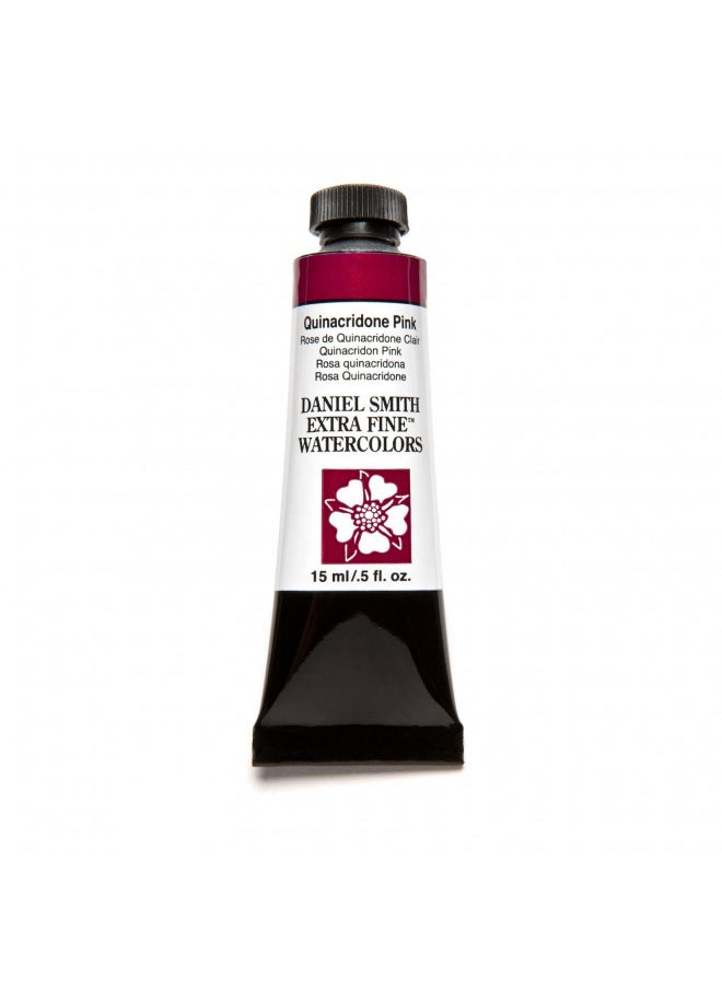 Daniel Smith Daniel Smith 284600095 Extra Fine Watercolor 15ml Paint Tube, Quinacridone, Pink, 0.5 Fl Oz (Pack of 1)  - Image 3