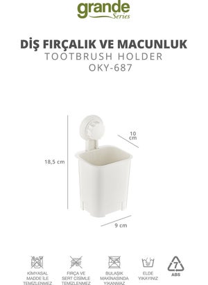 ‎okyanus Home Ocean Home Grande Toothbrush Holder and Paste Holder  - Image 5
