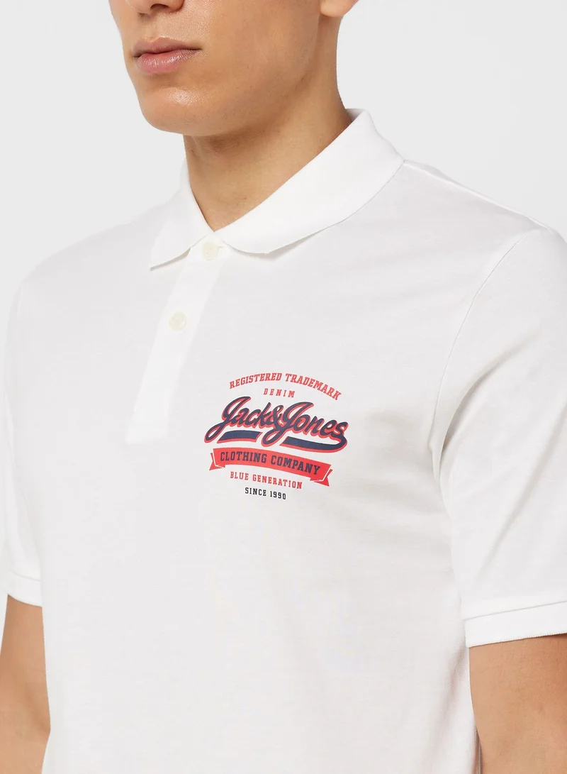 JACK & JONES Logo Polo