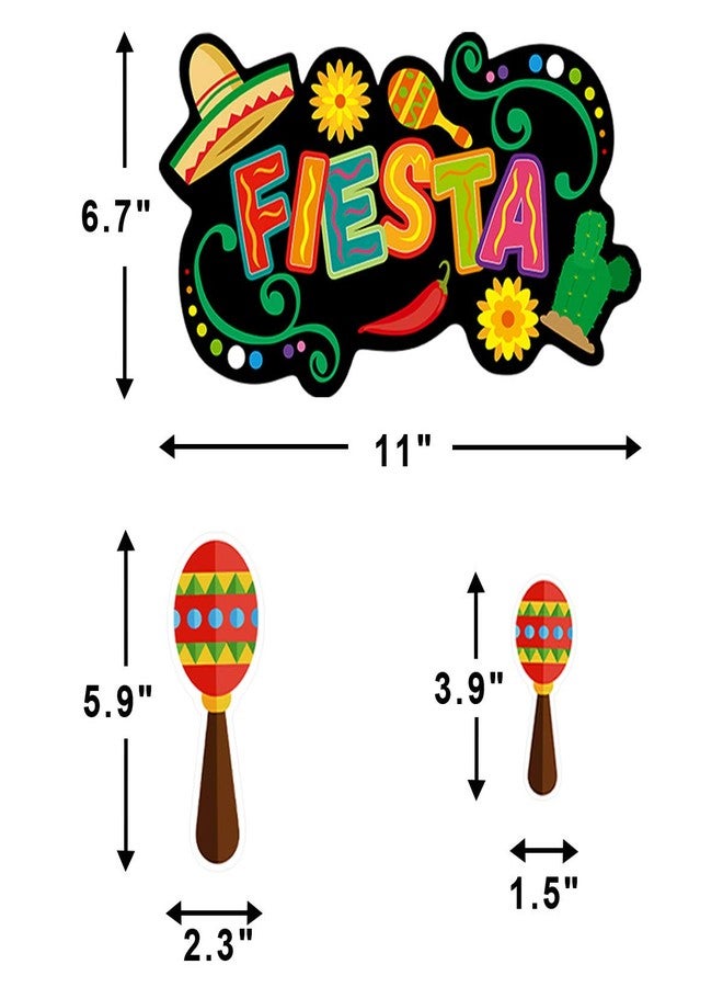 Fancy Land Let's Fiesta Cutouts Cinco De Mayo Festival Cut-Outs Mexican Party 30 Count - Image 3