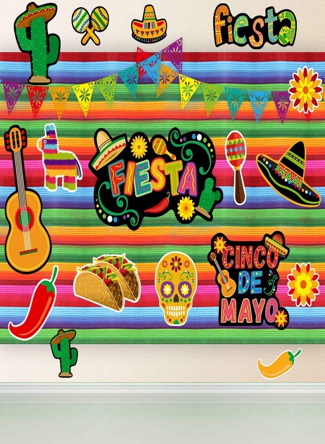 Fancy Land Let's Fiesta Cutouts Cinco De Mayo Festival Cut-Outs Mexican Party 30 Count - Image 4