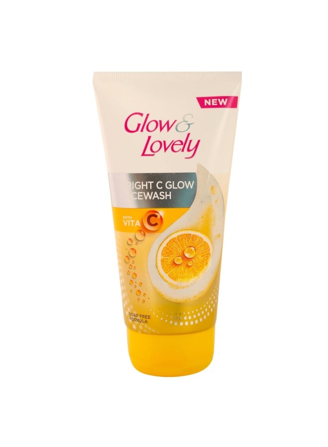 Glow & lovely Bright C Glow face wash soap free formula  150 ML - Image 1