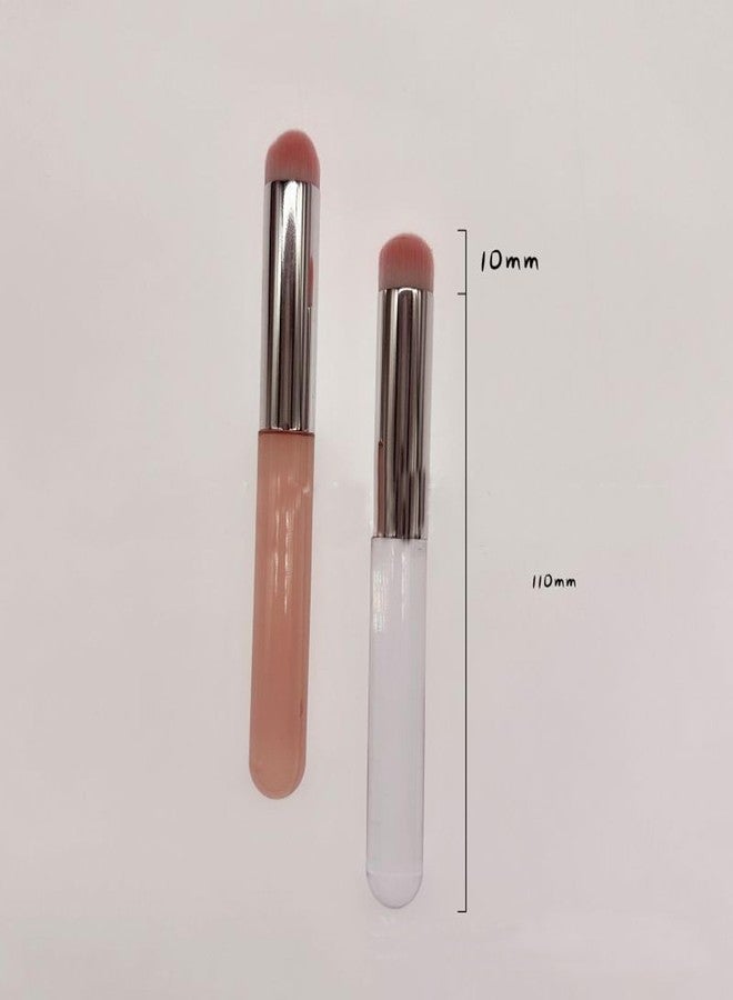 TEONEI Round Head Concealer Makeup Brush Eye Makeup Brushes Blending Brush Nose Shadow Brush,2Pcs - Image 2