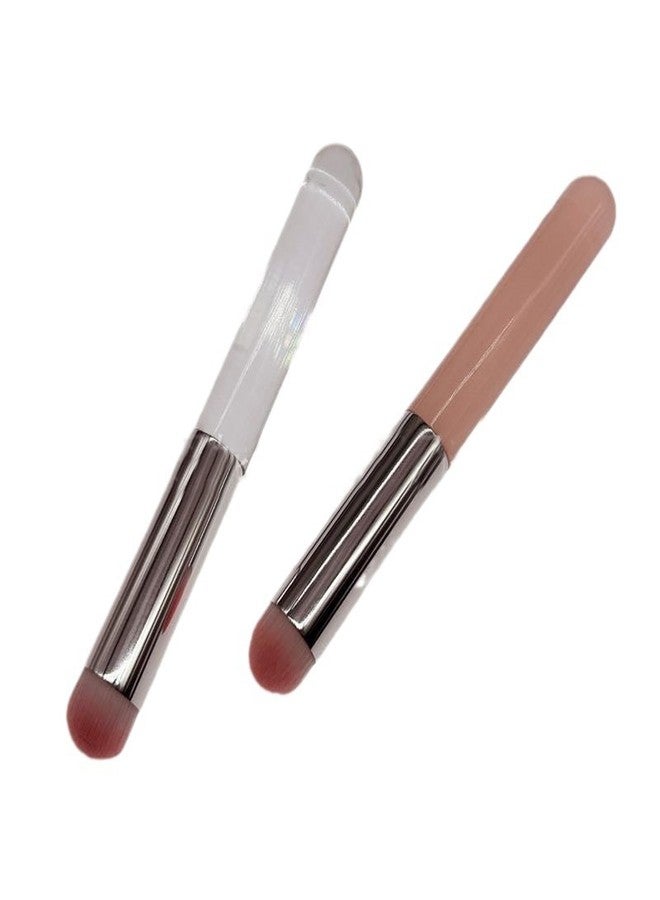 TEONEI Round Head Concealer Makeup Brush Eye Makeup Brushes Blending Brush Nose Shadow Brush,2Pcs - Image 1
