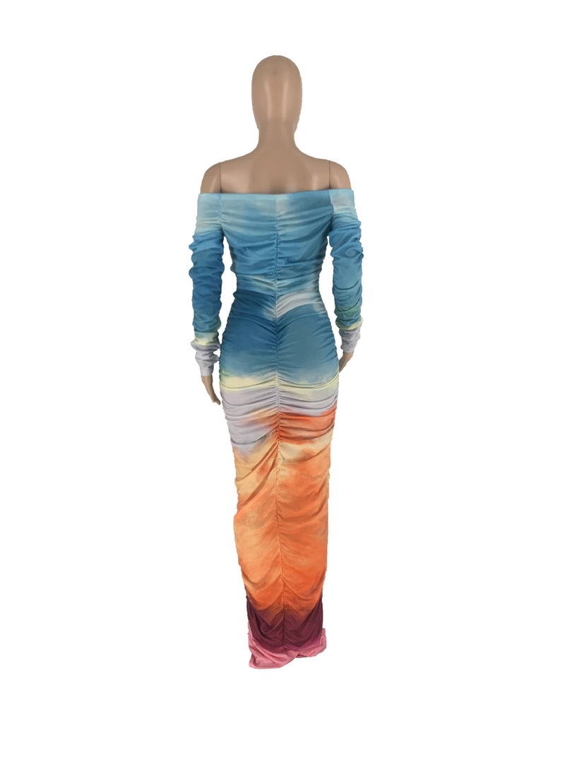 Generic - Hot Selling Floral Print Dress Multicolor - Image 1