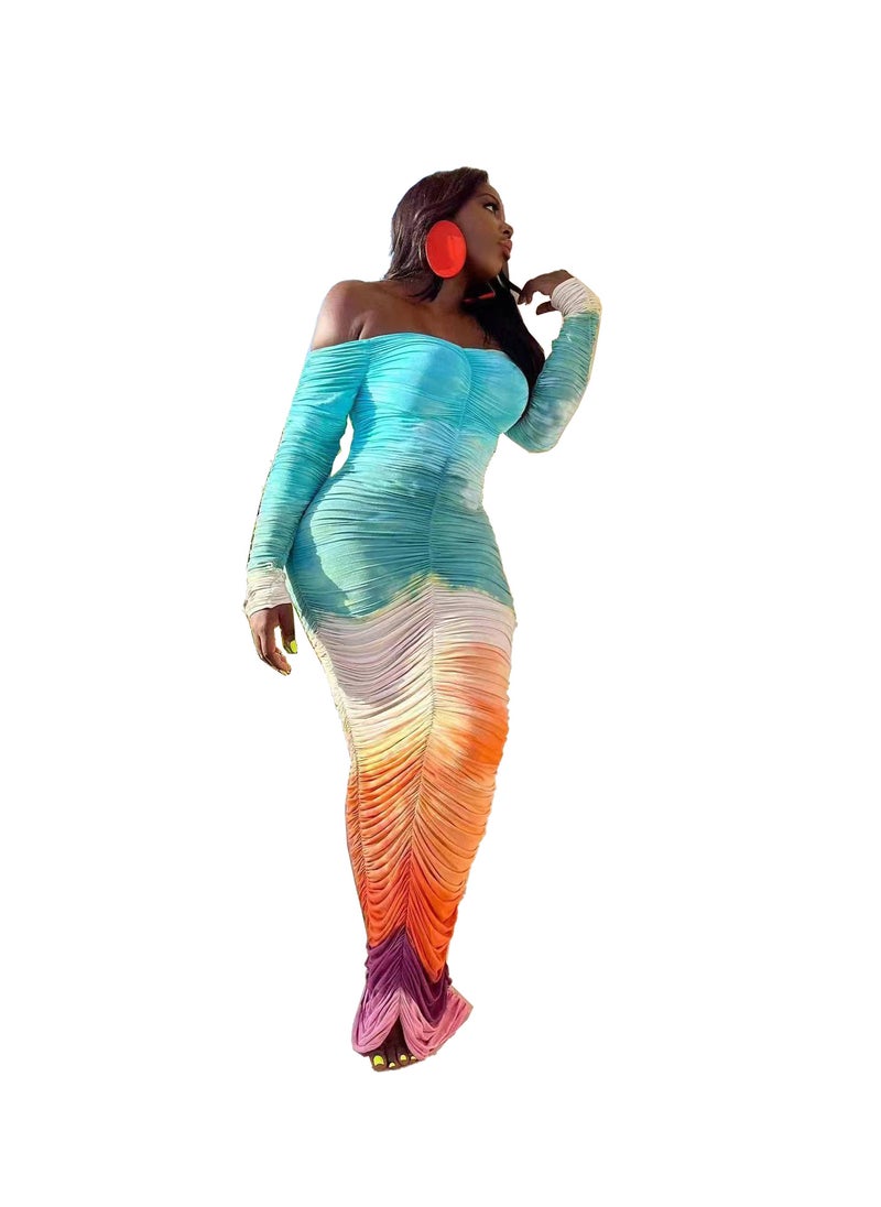 Generic - Hot Selling Floral Print Dress Multicolor - Image 1