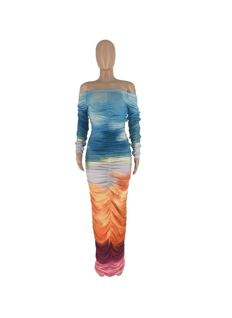 Generic - Hot Selling Floral Print Dress Multicolor - Image 1