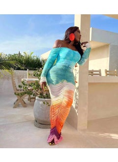 Hot Selling Floral Print Dress Multicolor
