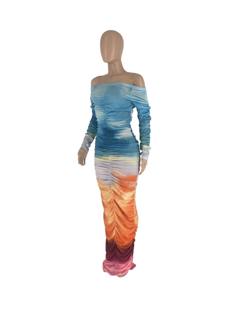 Generic - Hot Selling Floral Print Dress Multicolor - Image 1
