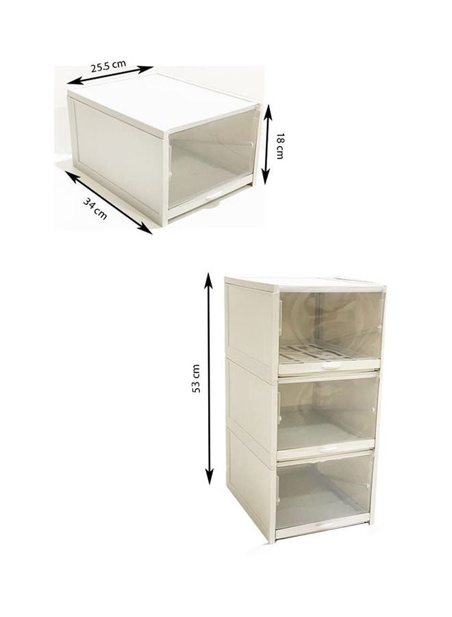 3 قطع صناديق تخزين منظم الأحذية - Image 5