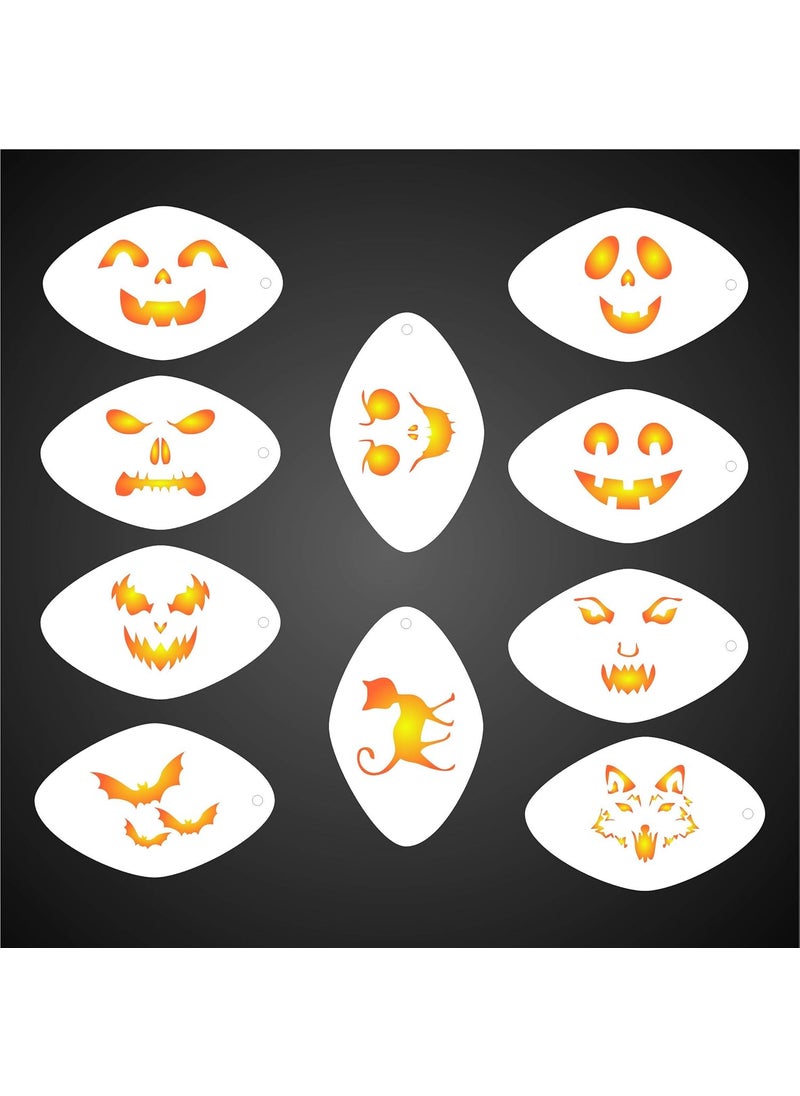 Usnyabni Stencils for Walls Halloween Coffee Set Stencil - 12 Designs - Reusable Barista Stencils for Decorating Cappuccino Coffee Latte Cupcakes Cakes Cookies Scrapbooking and More...  - Image 2