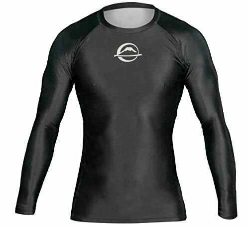 FUJI Baseline Ranked Long Sleeve Jiu Jitsu Rashguard, BJJ Rashguard for Men and Women, Size, Small, Black - Image 5