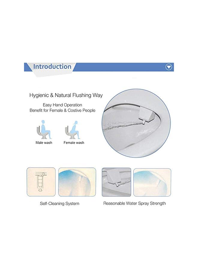 The Bros Bidet Fresh Water Spray Non-Electric Mechanical Self-Cleaning Bidet Toilet Seat Attachment - Image 3