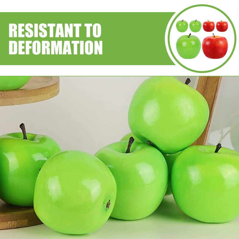 Fake Fruits for Decorative Displays, Durable Mini Apple Models, Lifelike Appearance - Image 3
