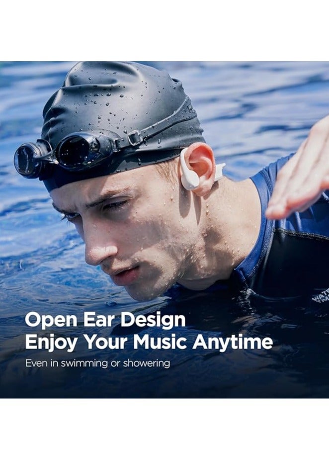 ساناج Sanag B60S Pro Bone Conduction Sports Headphones, IPX8 Waterproof Swimming Bluetooth 5.3 Earphones, 32GB MP3 Player, Open Ear Wireless Headset with Mic & App, for Running, Cycling, Workout (Black) - Image 2