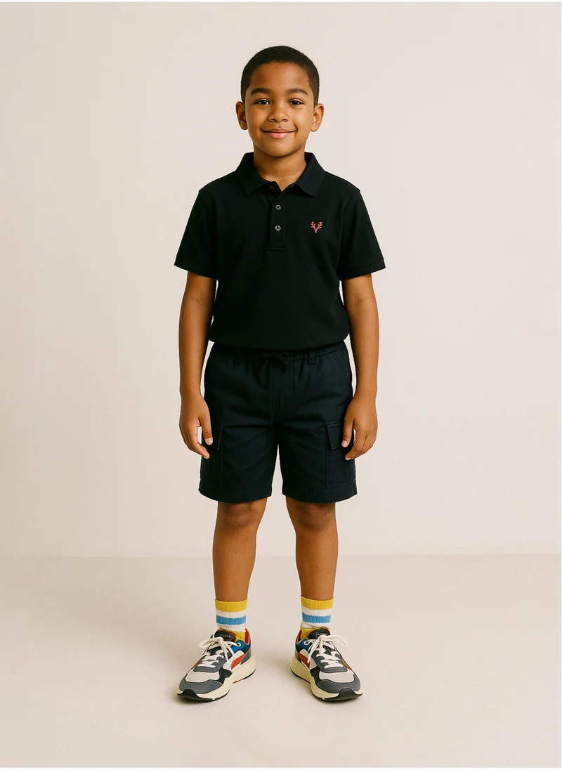MINOTI Teen Boys Combat Classic Short WIth Side Pockets