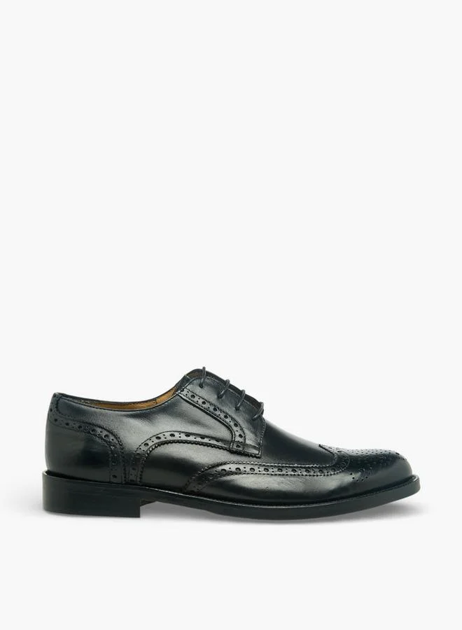 Duchini BLACK Men Lace-Up Leather Derby Shoes for Men | Best Price UAE