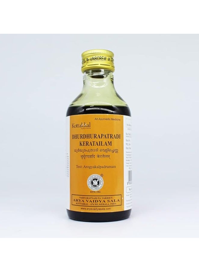Kottakkal Arya Vaidya Sala Kottakkal Dhurdhurapatradi Kera Tailam-200ml - Image 1