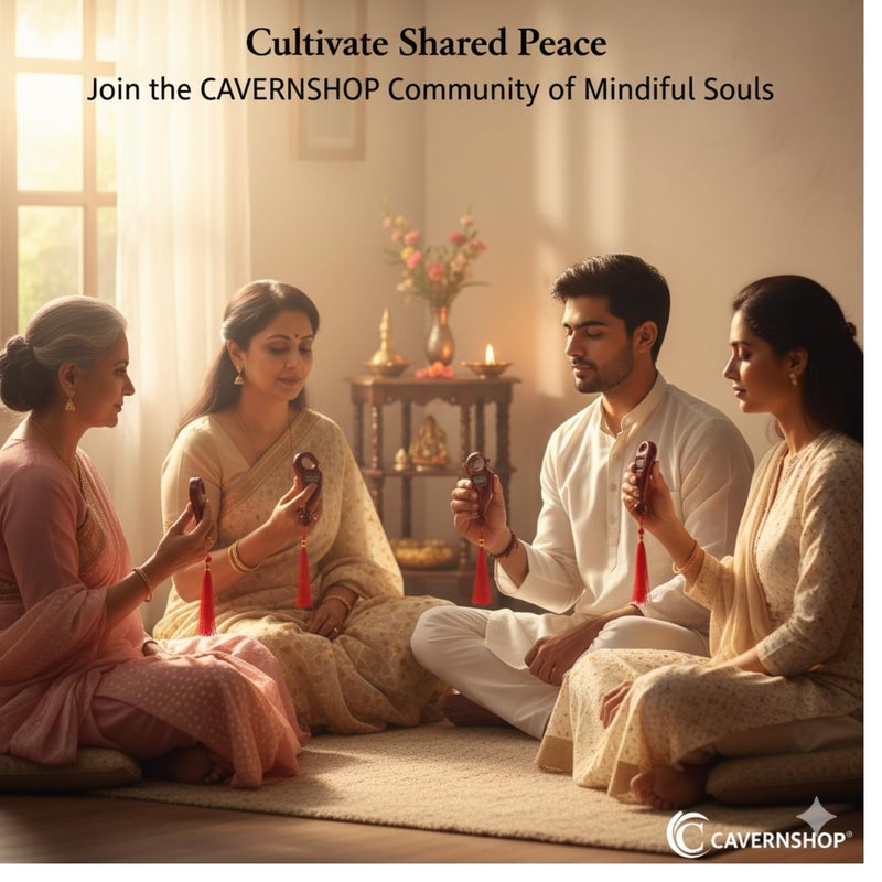 CAVERNSHOP Digital Prayer Beads Counter - Portable Rotating Finger Counter for Meditation, Pooja, Japa, Islamic Tasbeeh, Buddhist Jaap Mala 108 Beads - Handheld Digital Counter (Multicolor) - Image 2