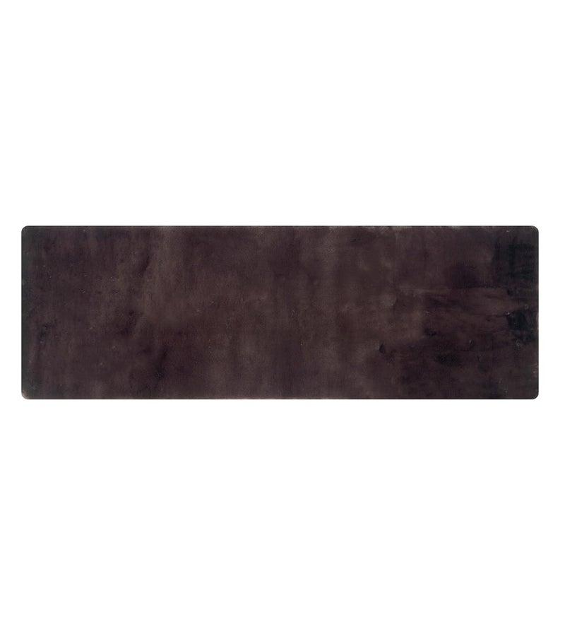 Panço Fur Stylish Anti -Skid Backing Super Soft Runner for Bathroom, Kitchen & Living Room Runner, Anti -Skid, Bedside Runner for Bedroom, Floor, Home Decoration, Cashmere 50X150 Cm, Dark Beige - Image 2