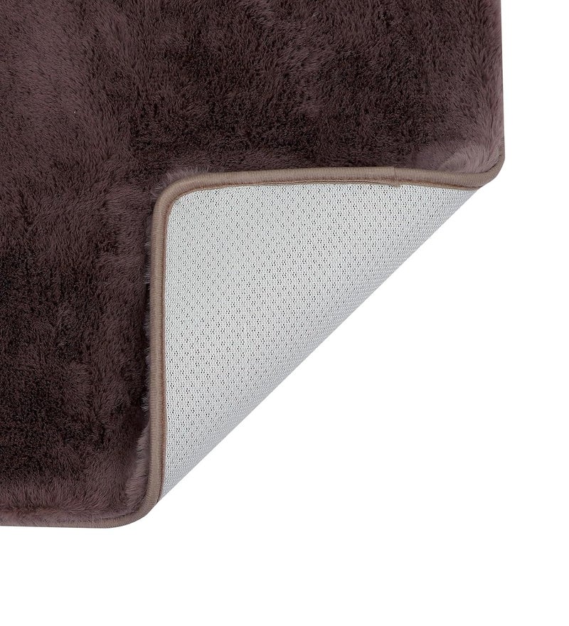 Panço Fur Stylish Anti -Skid Backing Super Soft Runner for Bathroom, Kitchen & Living Room Runner, Anti -Skid, Bedside Runner for Bedroom, Floor, Home Decoration, Cashmere 50X150 Cm, Dark Beige - Image 4