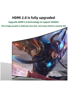 M-PARD HDMI Cable 4K 3M HDMI 2.0 18Gbps High Speed 4K@60Hz HDMI to HDMI Video Cable Ultra HD 3D 4K HDMI Cable PVC Compatible MacBook Pro UHD TV Nintendo Switch Xbox PlayStation PS5/4 PC Laptop - 3M-Gray  - Image 5