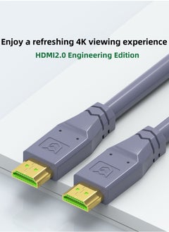 M-PARD HDMI Cable 4K 3M HDMI 2.0 18Gbps High Speed 4K@60Hz HDMI to HDMI Video Cable Ultra HD 3D 4K HDMI Cable PVC Compatible MacBook Pro UHD TV Nintendo Switch Xbox PlayStation PS5/4 PC Laptop - 3M-Gray  - Image 4