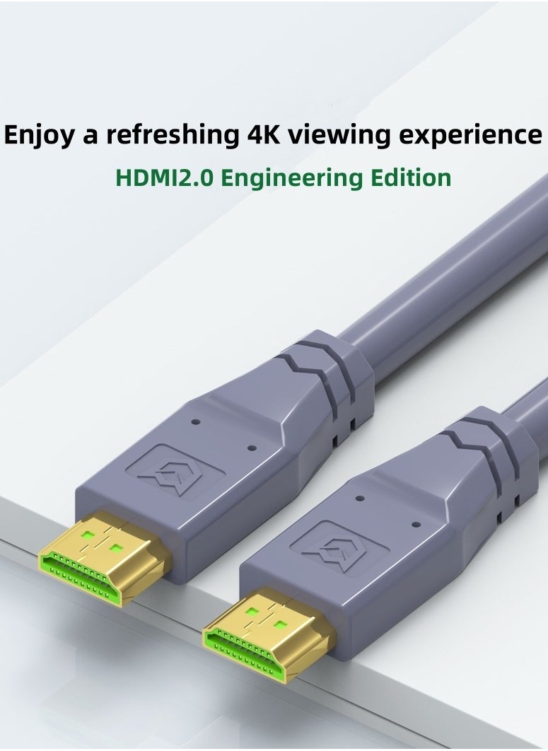 M-PARD HDMI Cable 4K 3M HDMI 2.0 18Gbps High Speed 4K@60Hz HDMI to HDMI Video Cable Ultra HD 3D 4K HDMI Cable PVC Compatible MacBook Pro UHD TV Nintendo Switch Xbox PlayStation PS5/4 PC Laptop - 3M-Gray  - Image 4