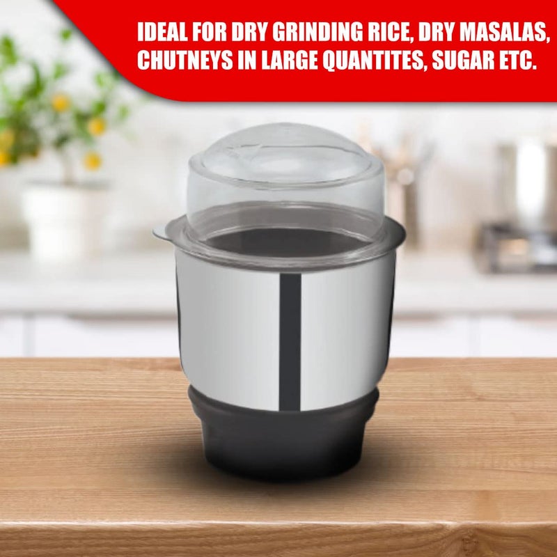 REGOLITH ENTERPRISES 400 ML Stainless Steel Chutney Jar for Mixer Grinder Small Size Universal Compatibility - Image 5
