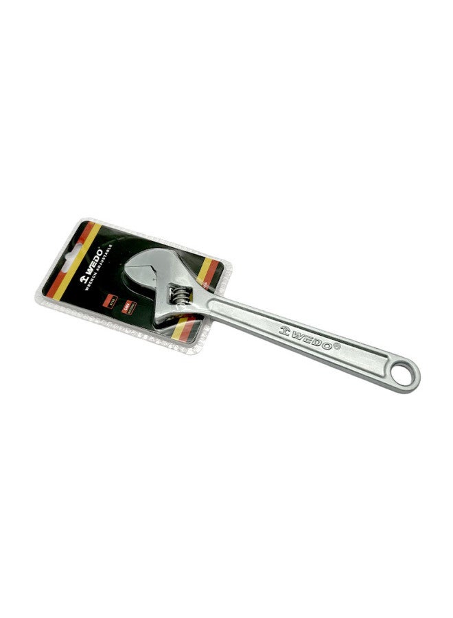 Wedo Adjustable Wrench, Movable Spanner, Adjustable Wrench With Scale, German Standard 4" 100mm Wd233-04/handle - Image 1
