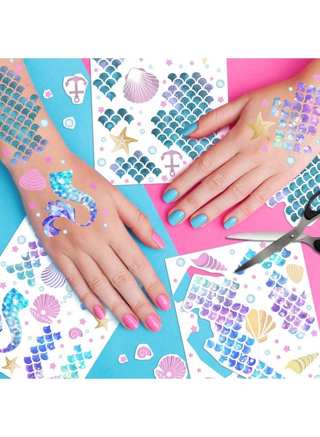ANTING Mermaid Scale Temporary Tattoos for Kids Girls - Image 5