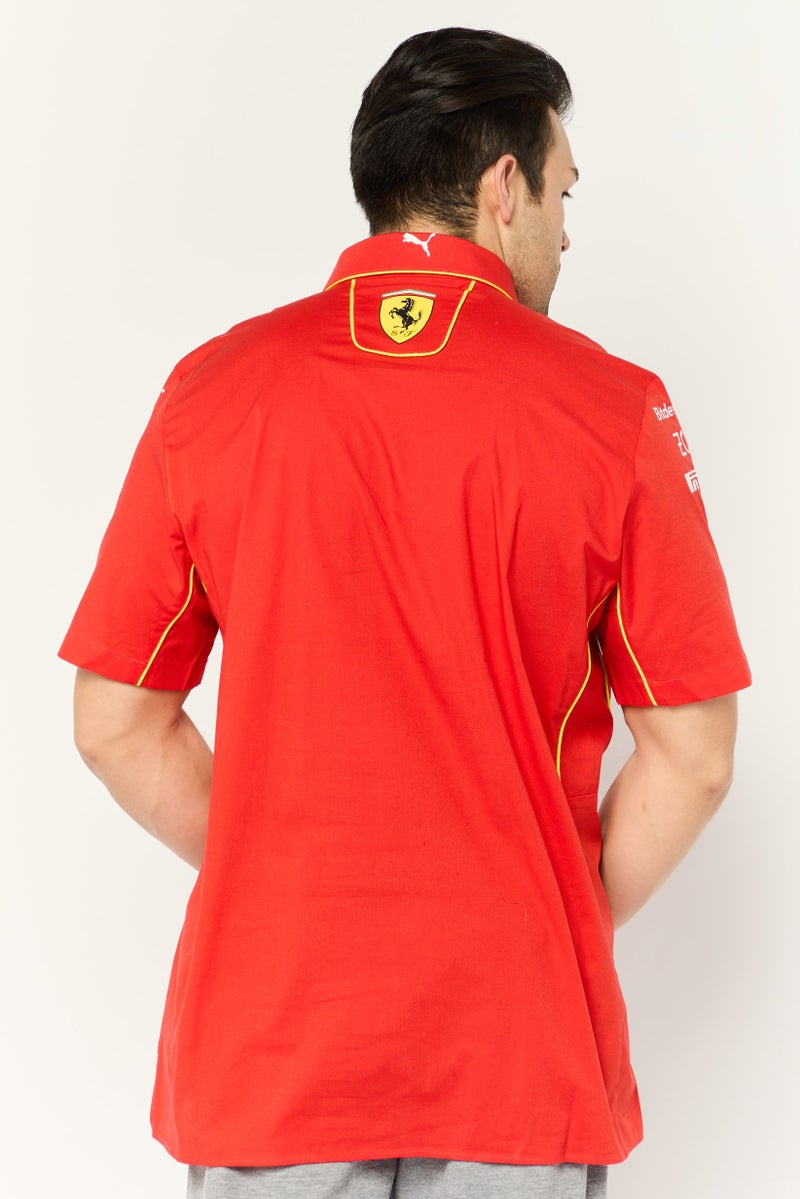 PUMA Men Sportswear Fit Short Sleeve Santander Jersey, Red - Image 4