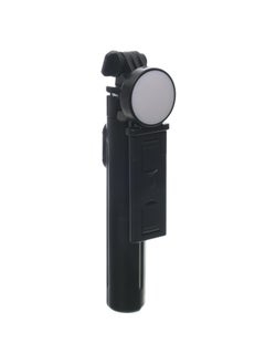 التخطيط عصا سيلفي للبث المباشر من Plokama Live K7 LED | حامل قابل للتعديل 110 سم مع تشغيل بيد واحدة ودوران 360 درجة | متوافق مع وحدة التحكم المركزية وتركيب الزجاج الأمامي | مثالي لمقدمي البث ومدوني الفيديو ومنشئي المحتوى - أسود  - Image 1