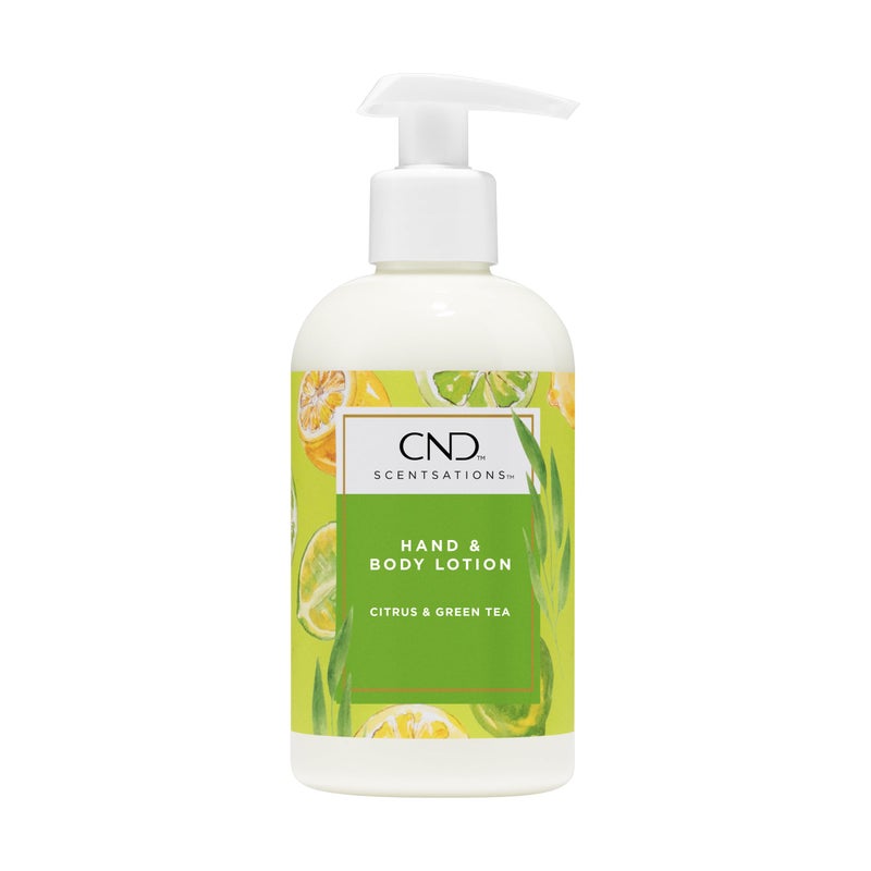 CND Scentsations Hydrating Hand & Body Lotion, Lotion for Dry Skin, Moisturizing Formula for Healthier, Softer Skin, Nice Scented, Citrus & Green Tea, 8.3 Fl Oz - Image 1