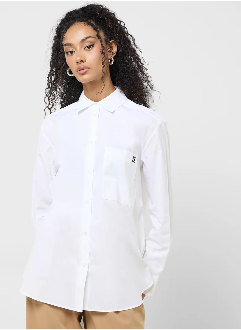 HUGO Button Down Pocket Detail Shirt